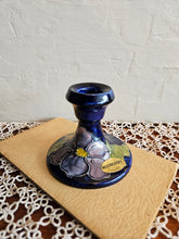 Load image into Gallery viewer, Anemone Blue Moorcroft Candlestick