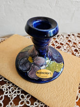 Load image into Gallery viewer, Anemone Blue Moorcroft Candlestick