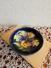 Load image into Gallery viewer, Hibiscus Moorcroft Blue Pottery Bowl