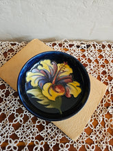 Load image into Gallery viewer, Hibiscus Moorcroft Blue Pottery Bowl