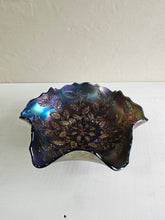 Load image into Gallery viewer, Fenton Holly Ruffled Edge Blue/ Purple Glass Bowl 42302