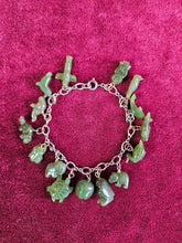 Load image into Gallery viewer, Vintage Jade Charm Bracelet DP