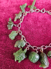 Load image into Gallery viewer, Vintage Jade Charm Bracelet DP