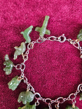 Load image into Gallery viewer, Vintage Jade Charm Bracelet DP