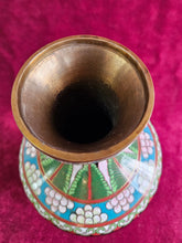 Load image into Gallery viewer, Antique Chinese Brass Cloisonne Enamel Dragon #2514