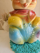 Load image into Gallery viewer, Vintage American Bisque Pig in Overalls Cookie Jar. 333
