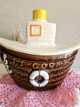 Load image into Gallery viewer, McCoy Pottery Tugboat USS Cookies #354 Cookie Jar 23 76