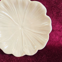 Load image into Gallery viewer, Irish Belleek Ivory Coloured Petal Plate 42506