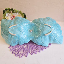 Load image into Gallery viewer, MCM Turquoise USA Pottery Divided Serving Dish 42505