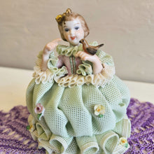 Load image into Gallery viewer, Irish Dresden "Mairead" Figurine Emerald Collection 42506