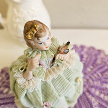 Load image into Gallery viewer, Irish Dresden "Mairead" Figurine Emerald Collection 42506