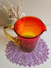 Load image into Gallery viewer, Blenko-Style Amberina Cadmium Pitcher 013
