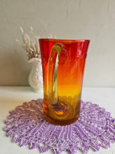 Load image into Gallery viewer, Blenko-Style Amberina Cadmium Pitcher 013