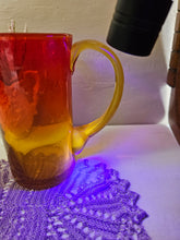 Load image into Gallery viewer, Blenko-Style Amberina Cadmium Pitcher 013