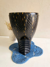 Load image into Gallery viewer, Black and Gold Beswick Vase 42407