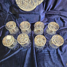 Load image into Gallery viewer, Waterford Crystal Pitcher and 8 Footed Glasses Set – Lismore Pattern 42504