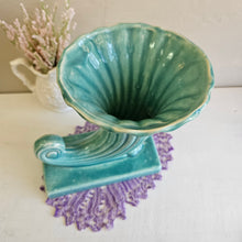 Load image into Gallery viewer, McCoy Teal Cornucopia Planter #2356