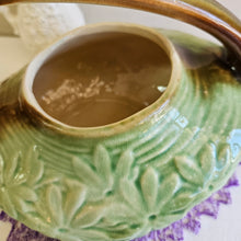 Load image into Gallery viewer, McCoy Daisy MCM Green and Brown Teapot #42507
