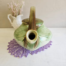 Load image into Gallery viewer, McCoy Daisy MCM Green and Brown Teapot #42507
