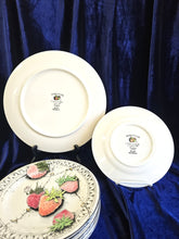 Load image into Gallery viewer, Gien France "Fraises en Folie" Hand Painted Plates 42002