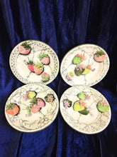 Load image into Gallery viewer, Gien France "Fraises en Folie" Hand Painted Plates 42002