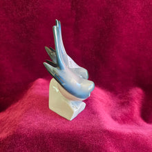 Load image into Gallery viewer, Zsolnay Two Blue Finches Figurine 2246