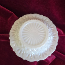 Load image into Gallery viewer, Anchor Hocking Milk Glass Presscut Pineapple Butter Dish 42506