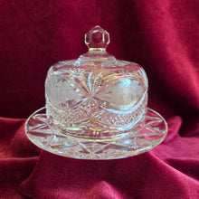 Load image into Gallery viewer, Heavy Crystal Butter Dish 028