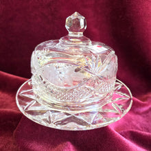 Load image into Gallery viewer, Heavy Crystal Butter Dish 028