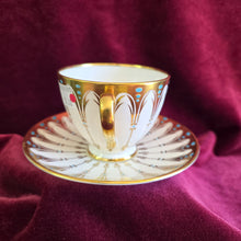 Load image into Gallery viewer, Royal Chelsea “Gothic” Teacup and Saucer 42505