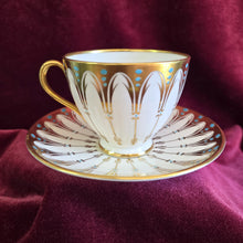 Load image into Gallery viewer, Royal Chelsea “Gothic” Teacup and Saucer 42505