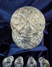 Load image into Gallery viewer, Small Cut Crystal Decanter & Glass Set 42510