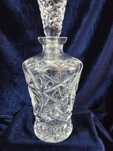 Load image into Gallery viewer, Small Cut Crystal Decanter & Glass Set 42510