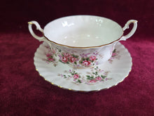 Load image into Gallery viewer, Royal Albert Lavender Rose Cream Soup Bowl & Saucer 42510