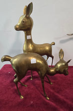 Load image into Gallery viewer, Large Brass Deer Figurines 572