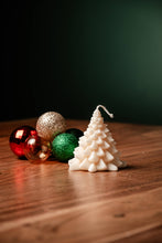 Load image into Gallery viewer, 3D White Christmas Tree Scented Candle - Vanilla Scent Made in Canada