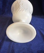 Load image into Gallery viewer, Indiana Glass White Milk Glass Harvest Grape Stemmed Goblet 42506