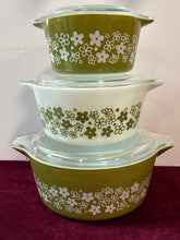 Load image into Gallery viewer, Pyrex Spring Blossom (Crazy Daisy) Lidded Casserole Dishes (sold separately) 42603