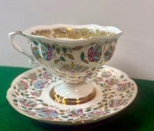 Load image into Gallery viewer, Lomonosov Imperial Russian Teacup and Saucer 42607