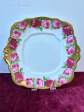Load image into Gallery viewer, Royal Albert Heavy Gold Old English Rose Cake Plate 42603