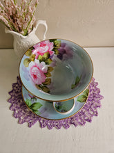 Load image into Gallery viewer, Vintage Nippon Light Blue Floral Sauce Bowl Set 42506