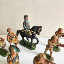 Load image into Gallery viewer, Vintage Elastolin U.S. Cavalry Soldiers -1930’s German Composition Figures Set of 8 42504