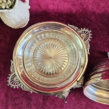 Load image into Gallery viewer, Domed E.P.B.M. Silver Plate Butter Dish #2538