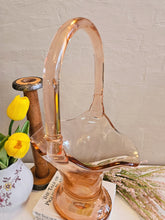 Load image into Gallery viewer, Pink Glass Basket 42301