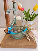 Load image into Gallery viewer, Blue Glass Swan Glass Candy Dish 42501
