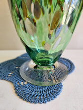 Load image into Gallery viewer, Green Glass Handkerchief Vase #42505