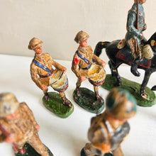 Load image into Gallery viewer, Vintage Elastolin U.S. Cavalry Soldiers -1930’s German Composition Figures Set of 8 42504