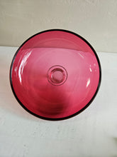 Load image into Gallery viewer, Cranberry Glass Candy Jar with Lid 2434