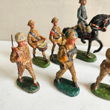 Load image into Gallery viewer, Vintage Elastolin U.S. Cavalry Soldiers -1930’s German Composition Figures Set of 8 42504