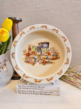 Load image into Gallery viewer, Bunnykins Royal Doulton "School Time" Cereal Rim Bowl 42501